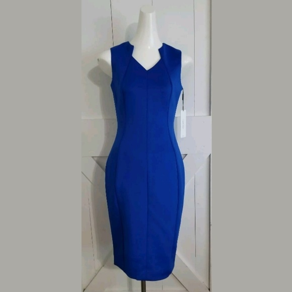 Calvin Klein Dresses Calvin Klein Sheath Dress Size Royal Blue